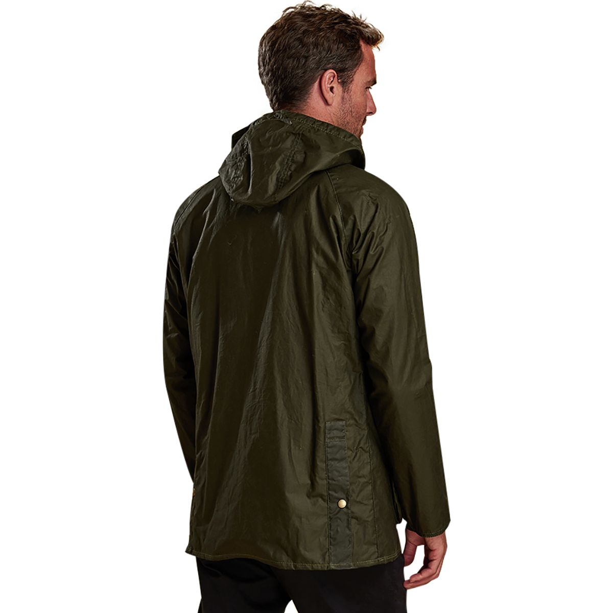 mens barbour hooded wax jacket