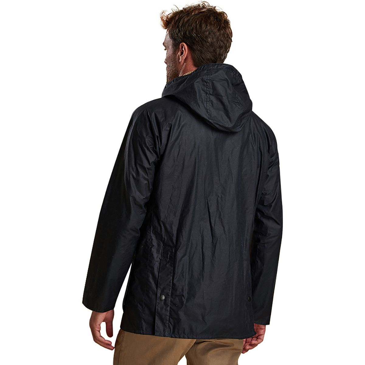mens barbour hooded wax jacket