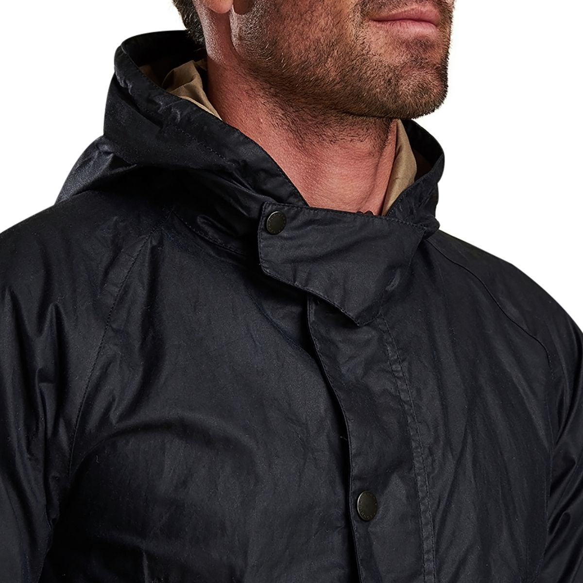 mens barbour hooded wax jacket