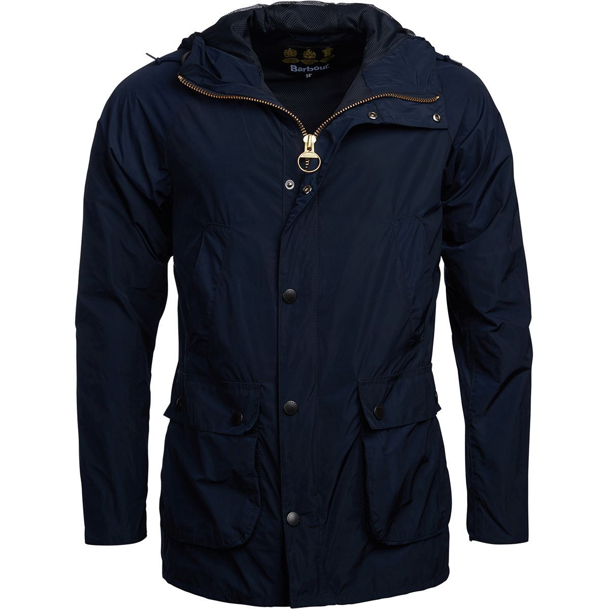 barbour beacon hooded bedale quilted jacket black