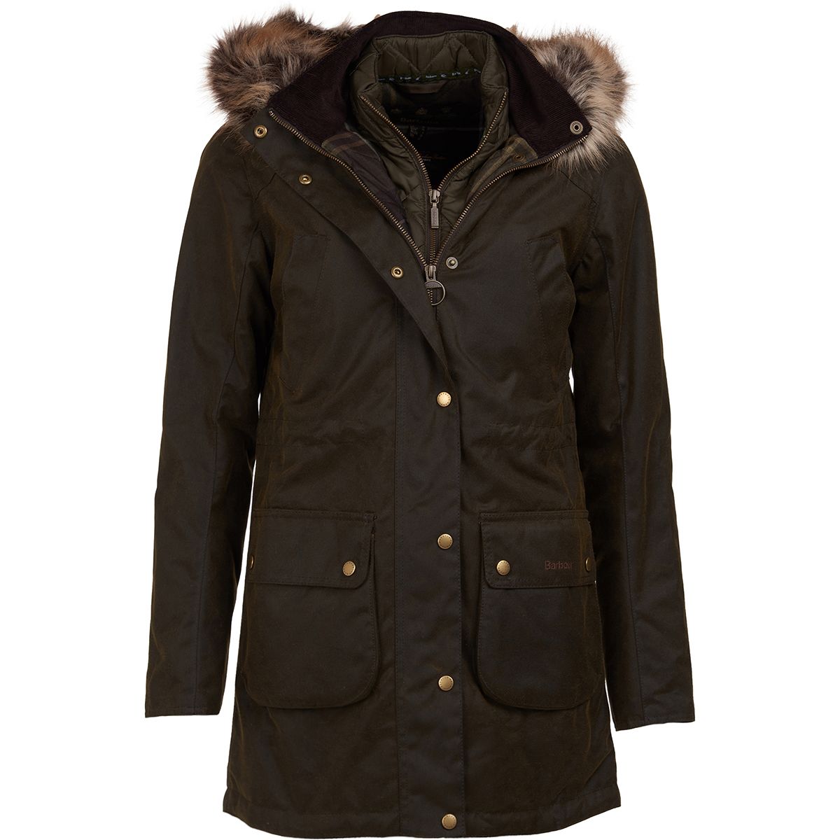 Barbour Thrunton Wax Jacket Women's Clothing