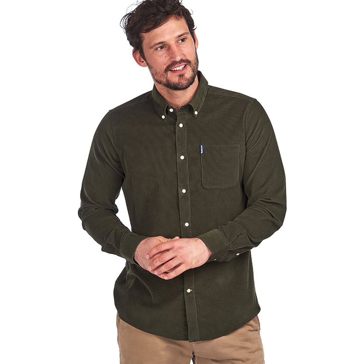 mens barbour cord shirt 