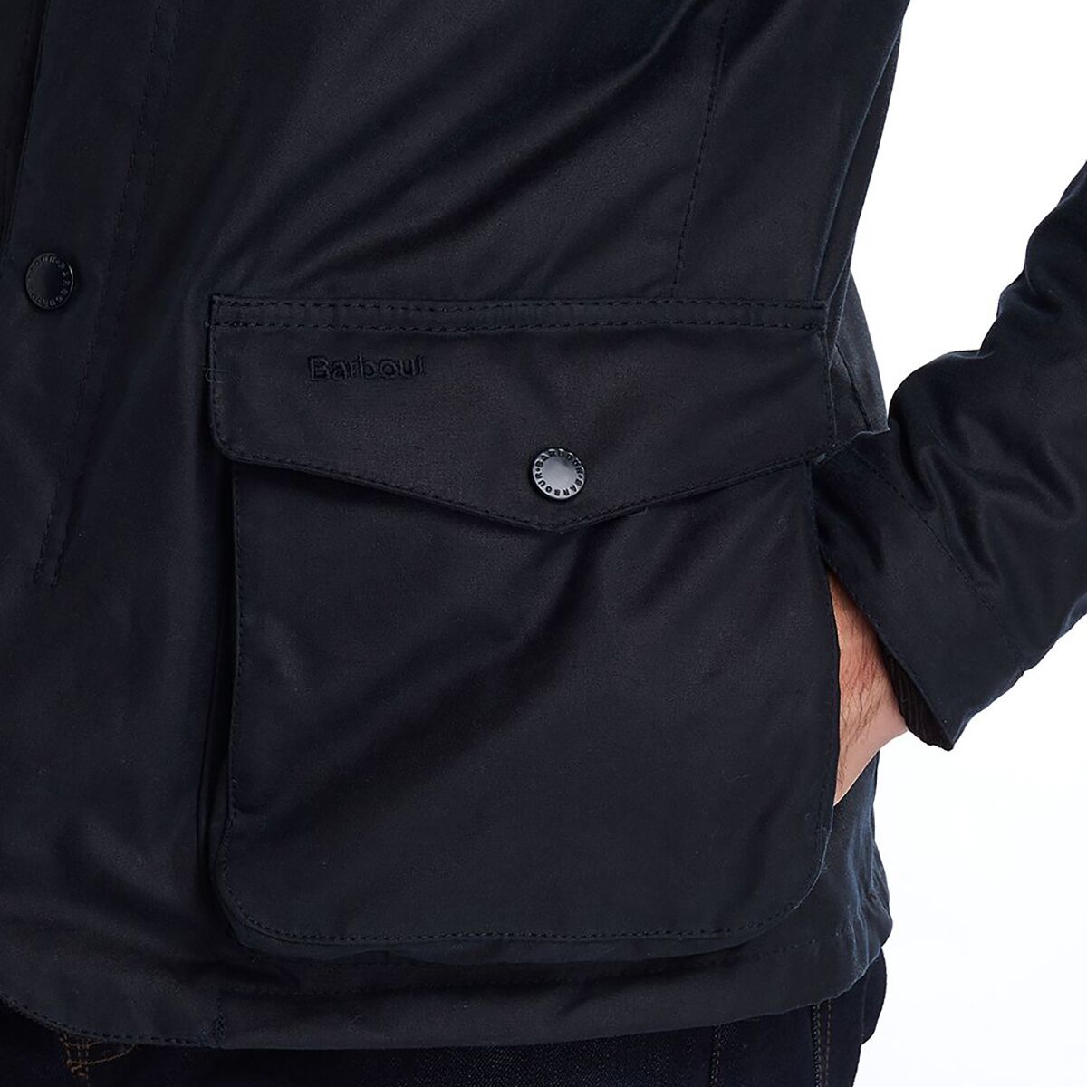 Мужская куртка Barbour Ogston Wax, цвет: Тёмно-синий — фото 7