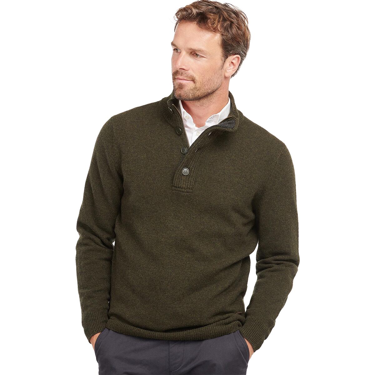 Barbour Patch Half-Zip Sweater - Men's - Clothing
