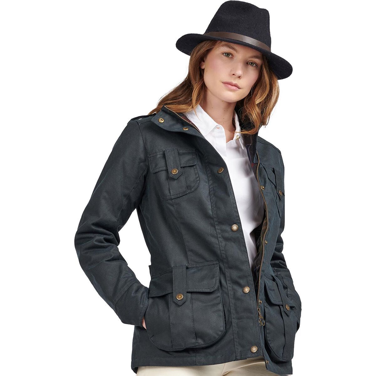 Barbour Winter Defence Wax Jacket Women's Clothing