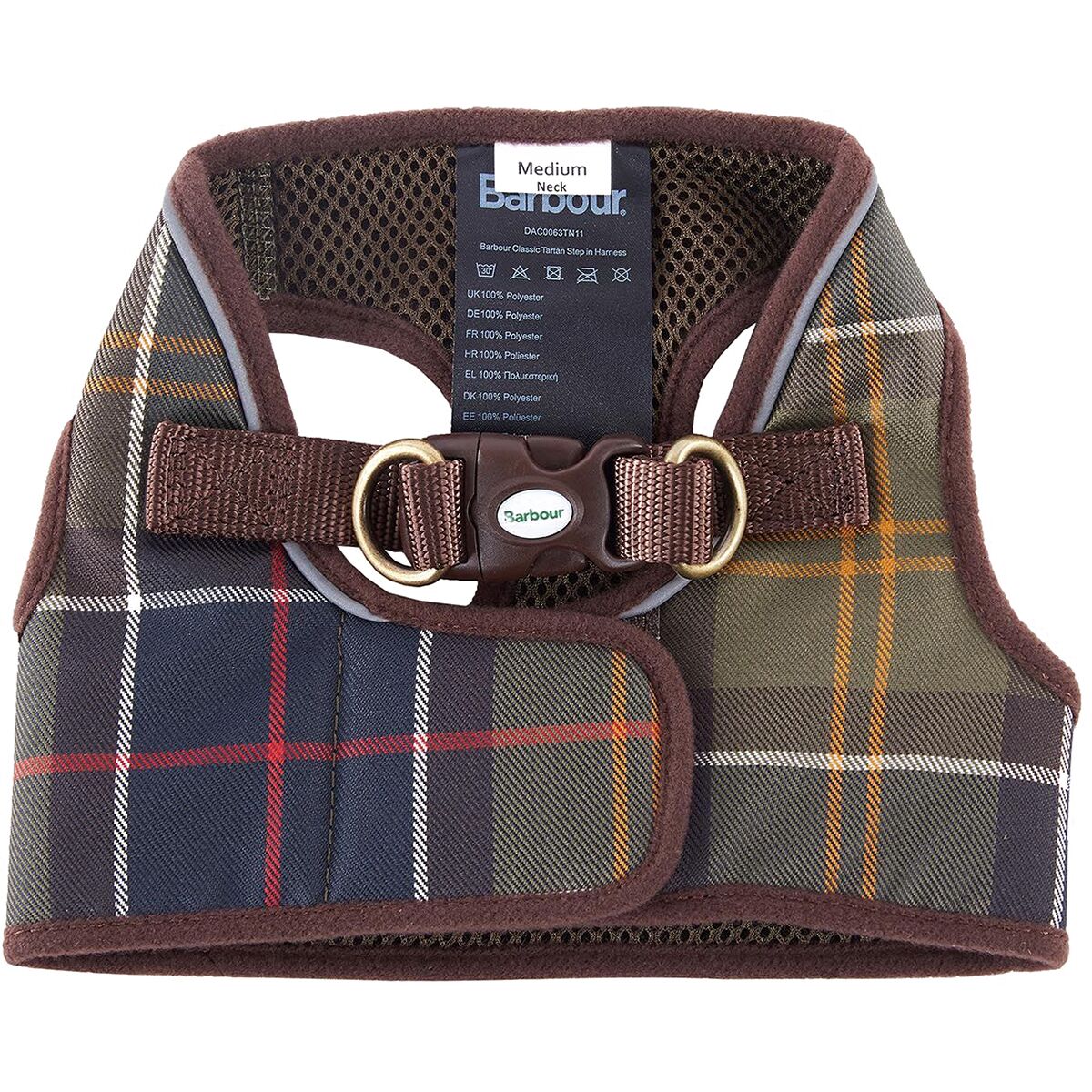 Barbour Tartan Step In Dog Harness Hike & Camp