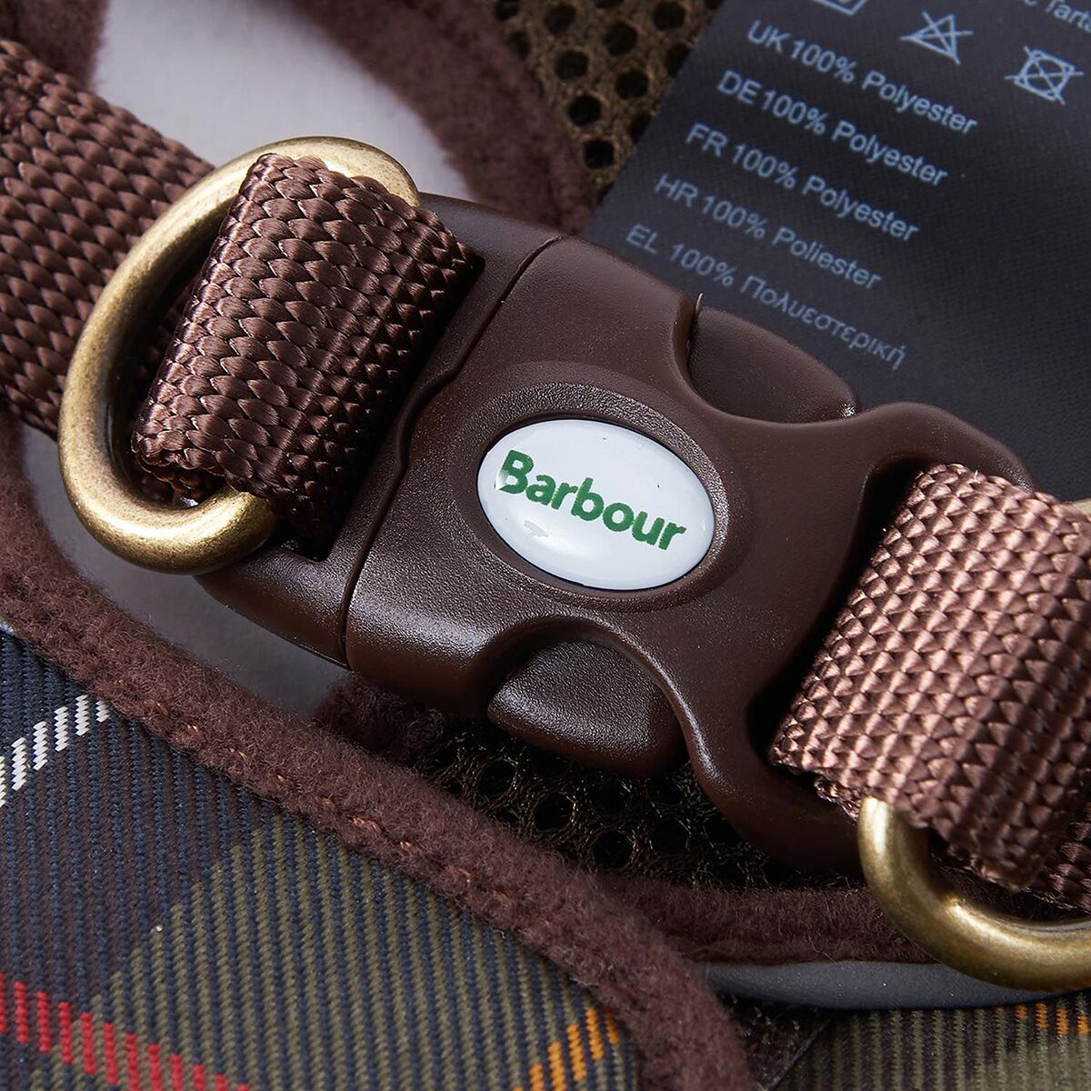 Barbour Tartan Step In Dog Harness Hike & Camp