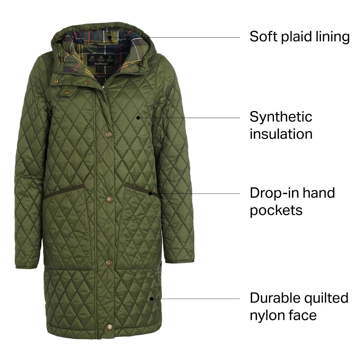 Barbour Dornoch Quilted Jacket Women's Clothing