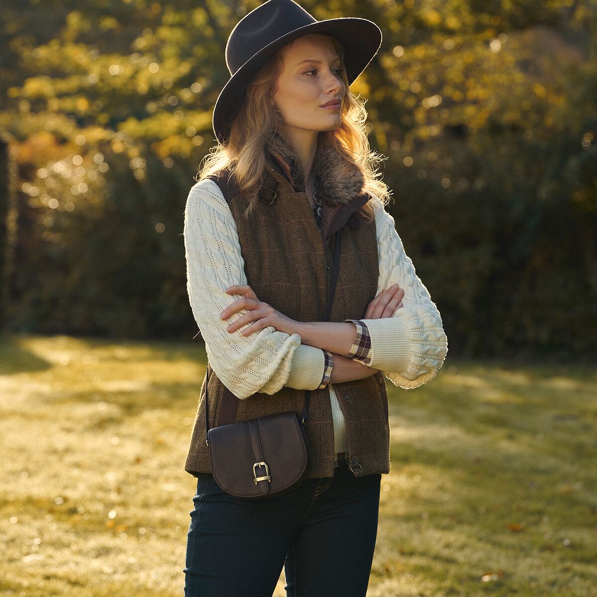 Barbour Alder Wool Gilet Vest Women's Clothing