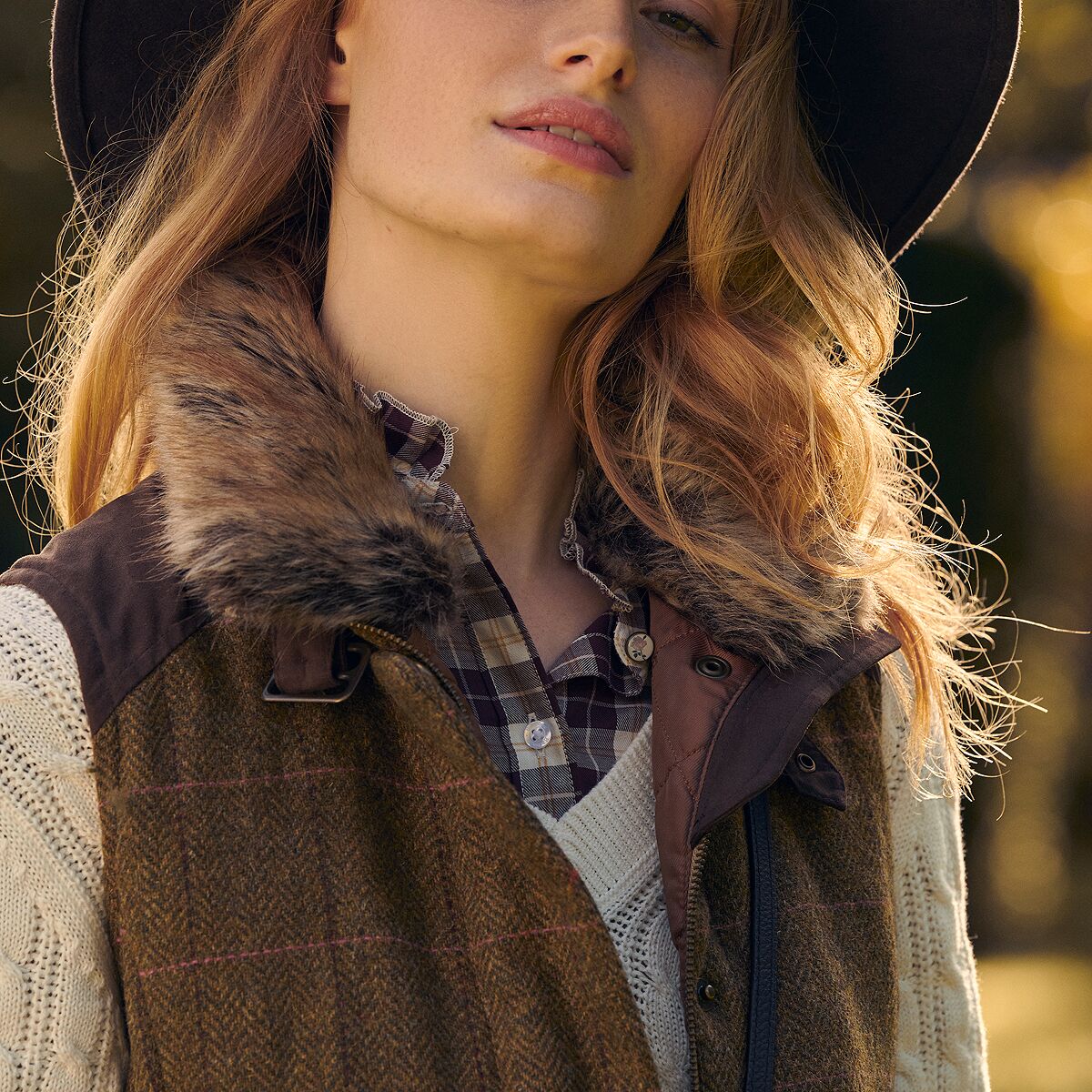 Barbour Alder Wool Gilet Vest Women's Clothing