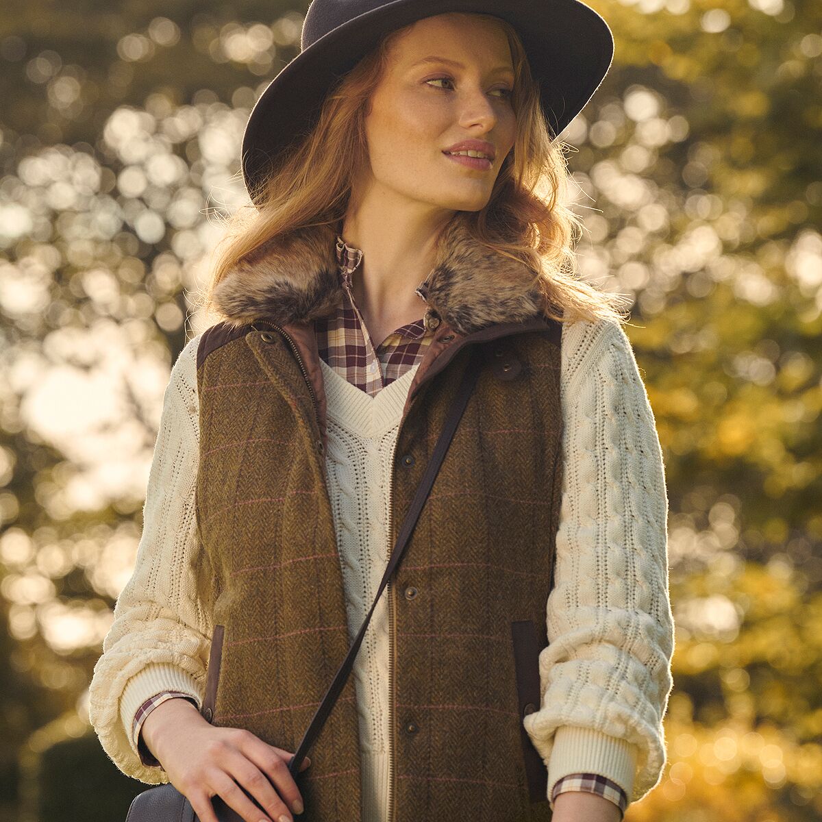 Barbour Alder Wool Gilet Vest Women's Clothing