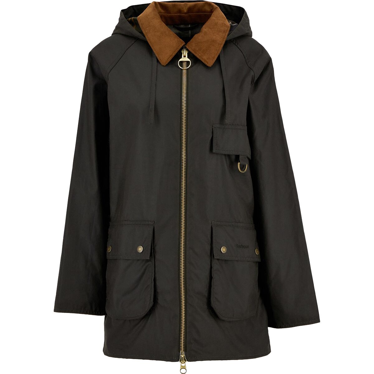 Женская куртка Barbour Highclere Wax, цвет: Оливковый — фото 3