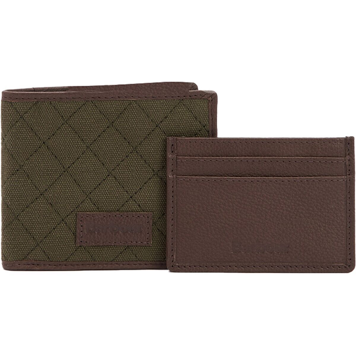 Barbour Quilted Padbury Wallet + Card Holder Gift Set