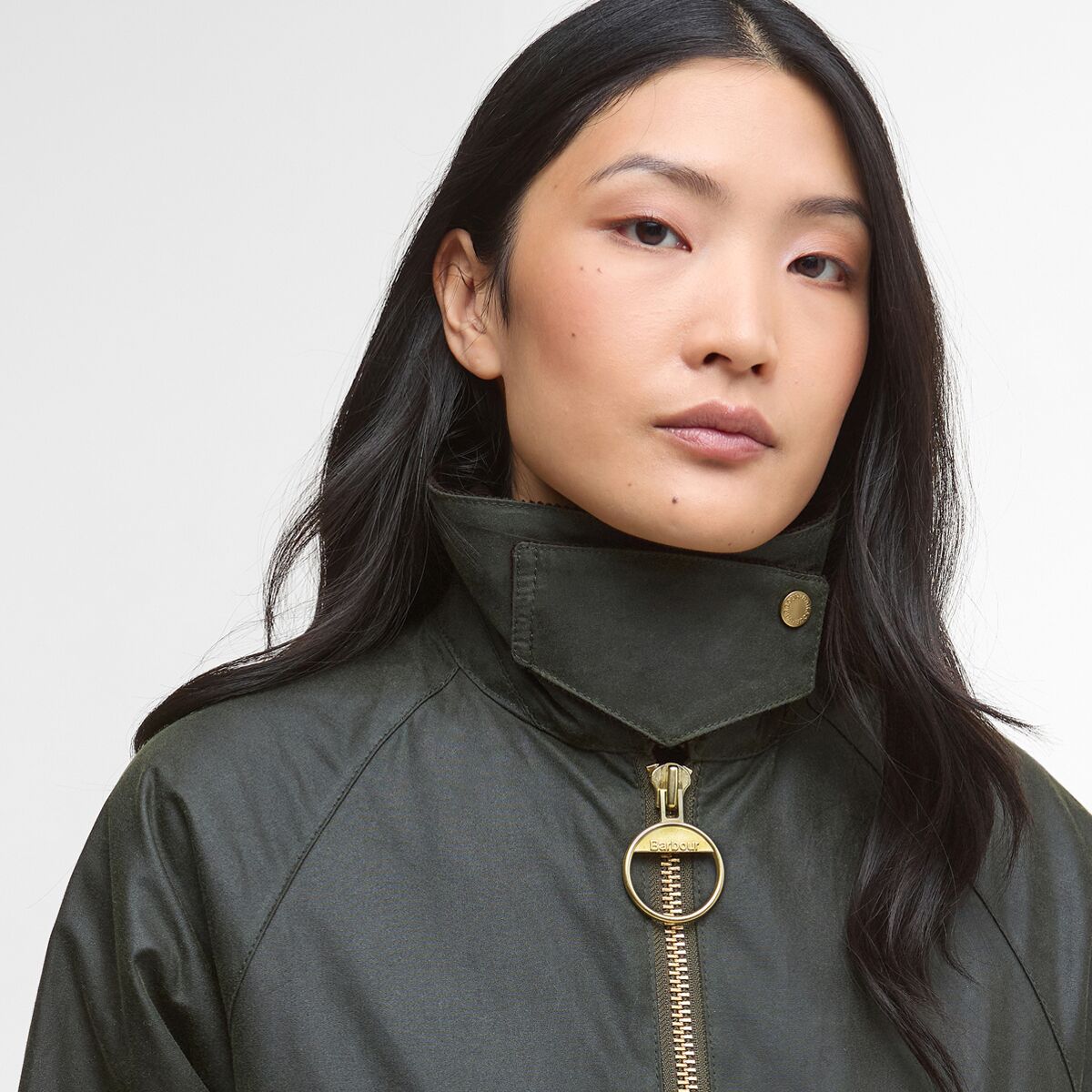 Женская куртка Barbour Arlene Wax, цвет: Зелёный — фото 4