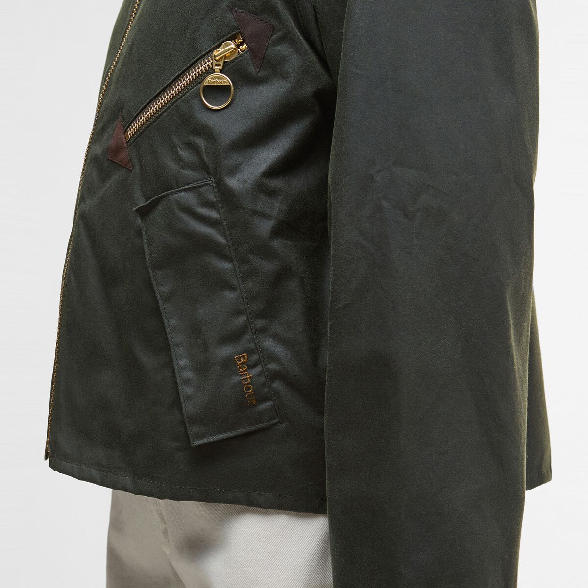Женская куртка Barbour Arlene Wax, цвет: Зелёный — фото 5