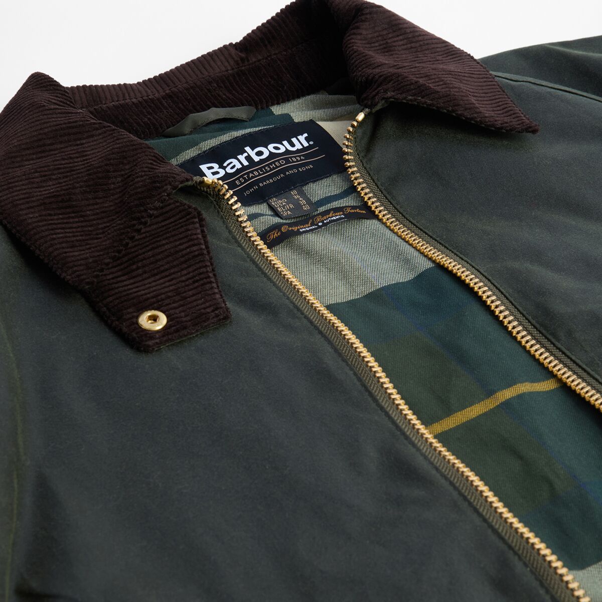 Женская куртка Barbour Arlene Wax, цвет: Зелёный — фото 6