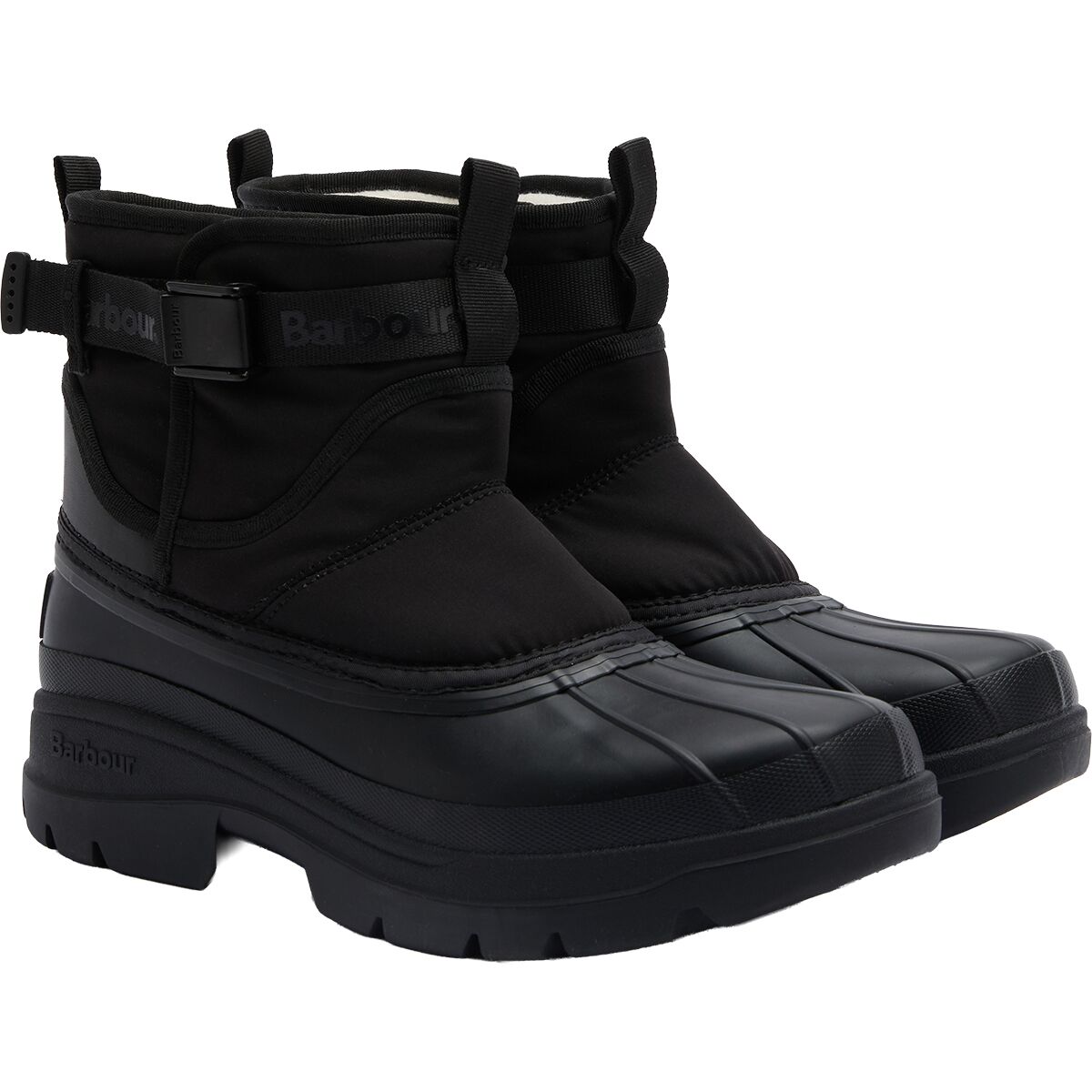Мужские ботинки Barbour Braybourn Duck Boot Welly, цвет: Чёрный — фото 2