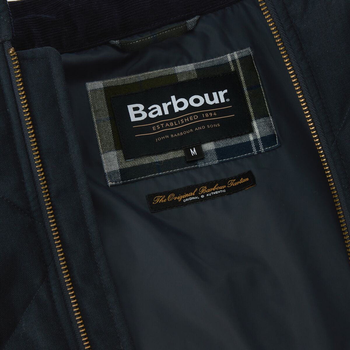 Мужская куртка Barbour City Harrington Quilted, цвет: Тёмно-синий — фото 6