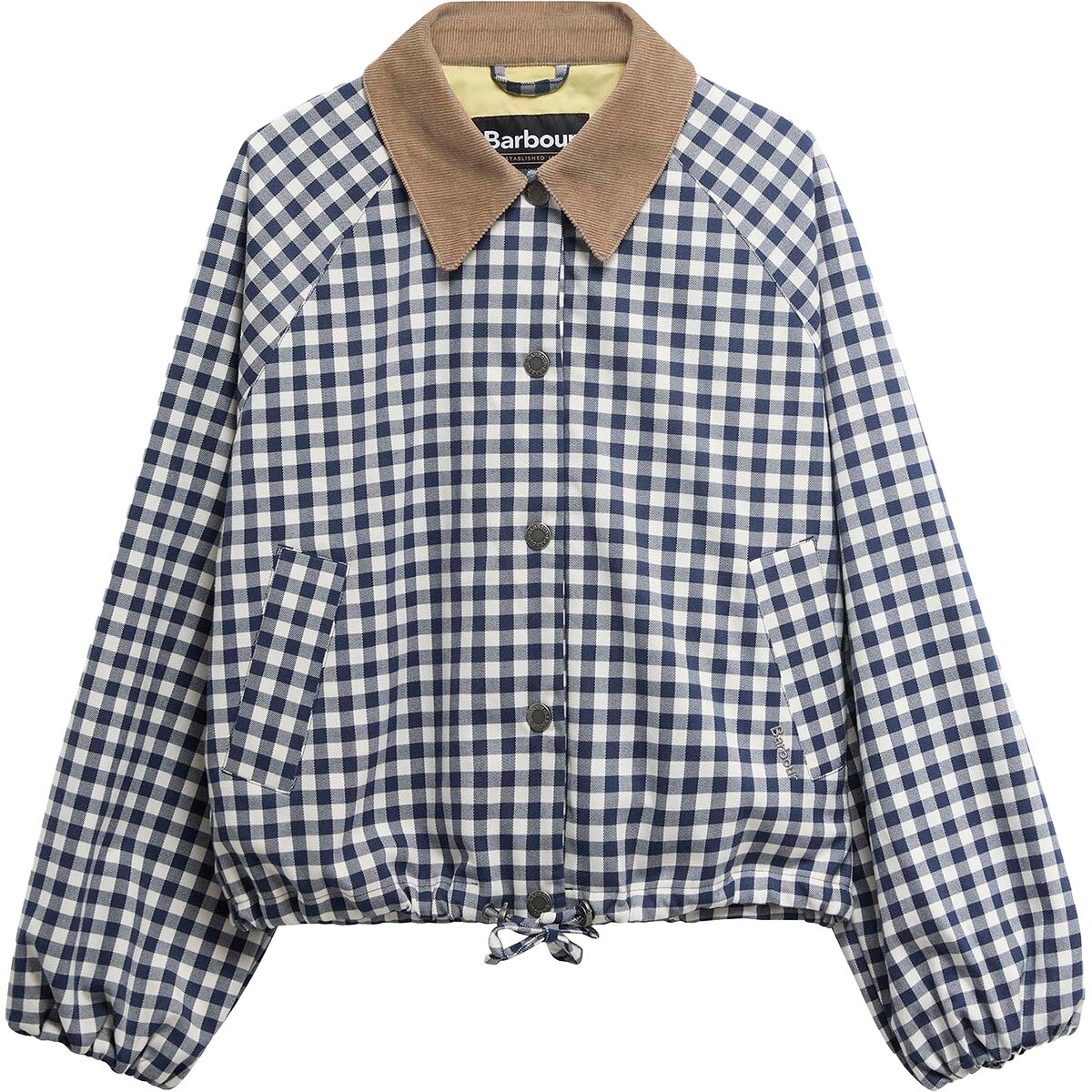 Женская куртка Barbour Ovingham Casual, цвет: В мелкую клетку тёмно-синий / Нейтральный — фото 6