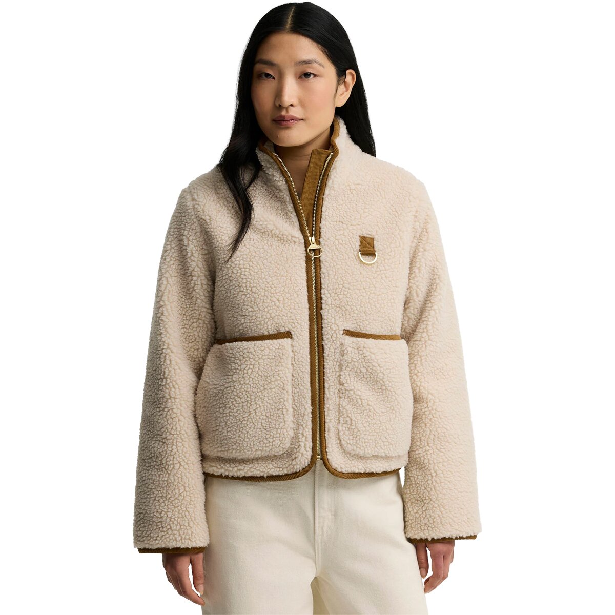 Женская куртка Barbour Elenora Casual Fleece, цвет: Экрю — фото 1