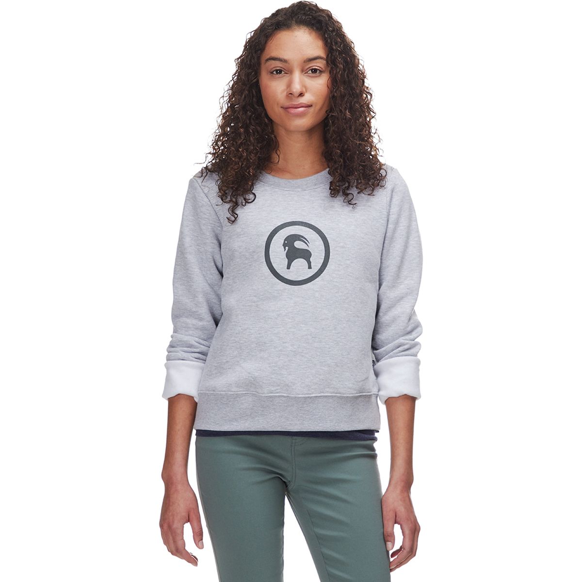 Between the Mountains Berry Crewneck Sweatshirt for Women