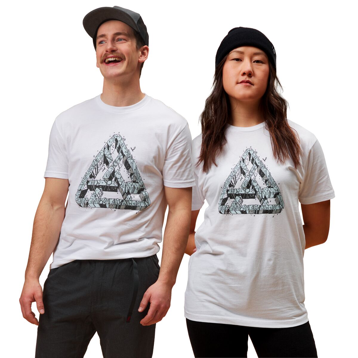 Backcountry NST Glacier Logo Short-Sleeve Men's T-Shirt (Size: XS, White)