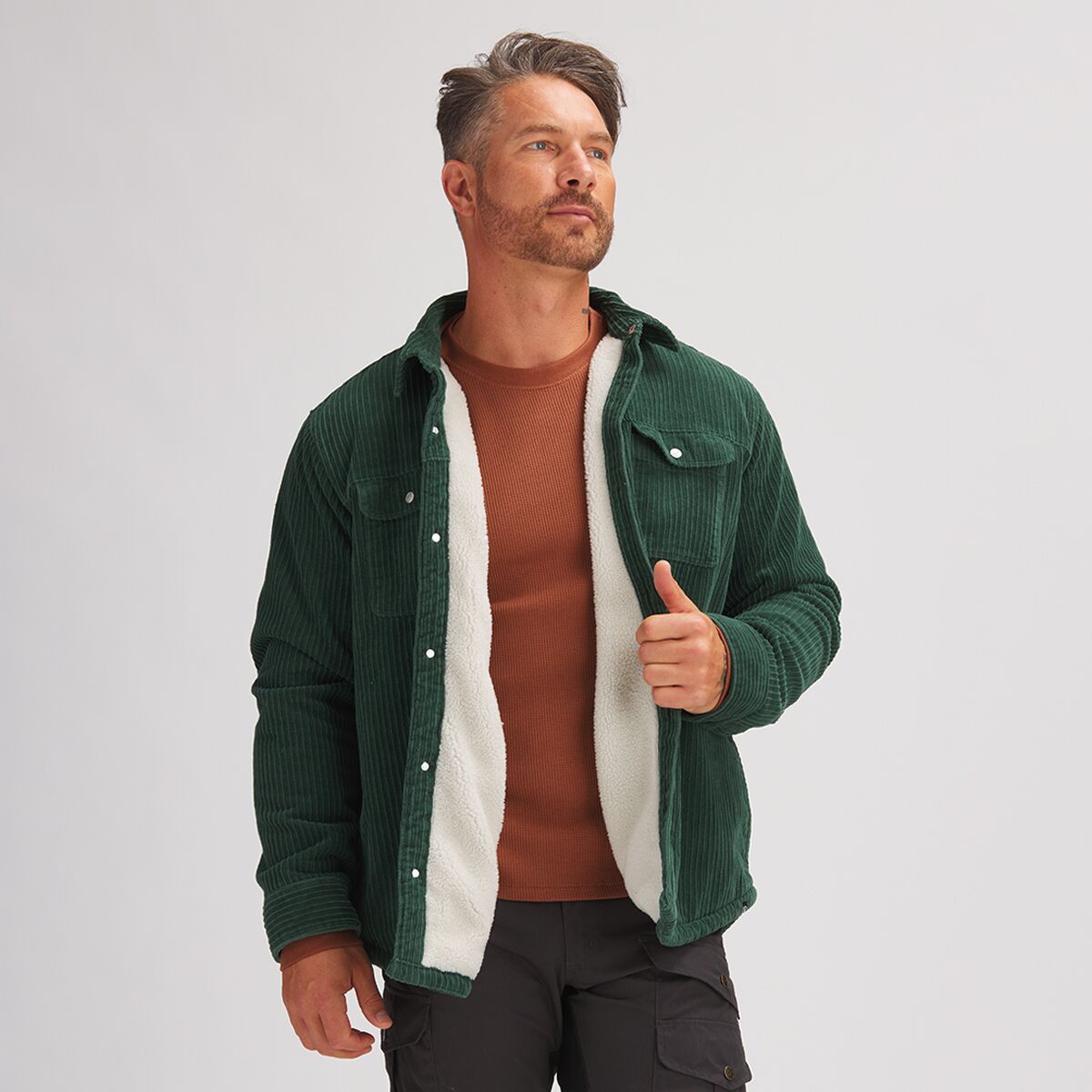 Backcountry Corduroy High Pile Fleece Lined Shirt Jacket Men's Clothing