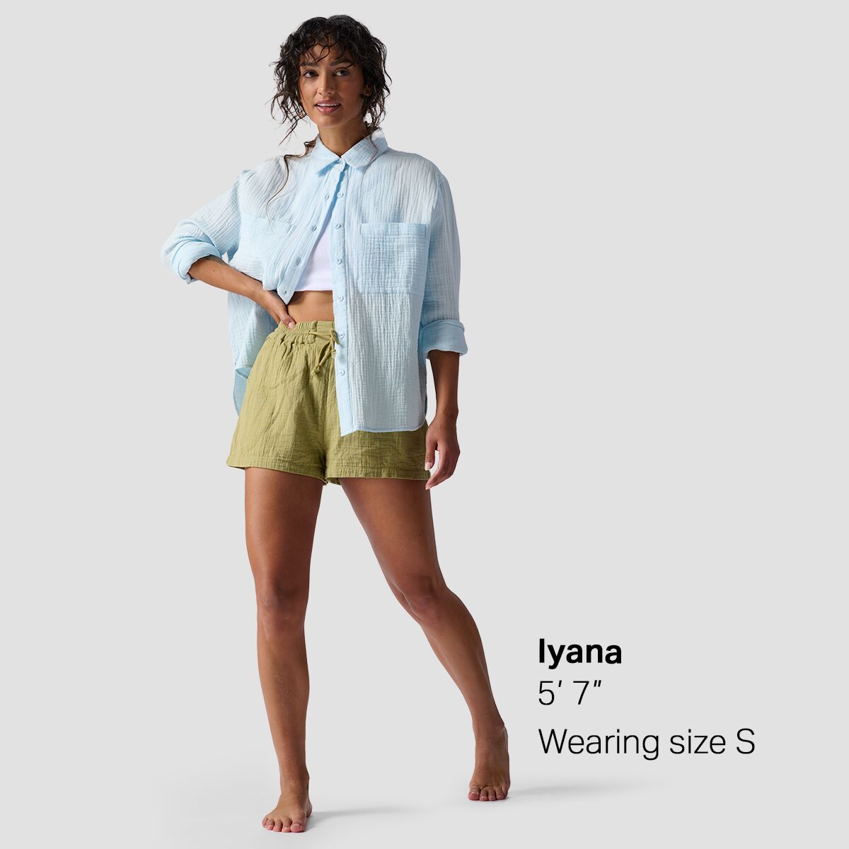 Backcountry Cotton Gauze Long-Sleeve Button-Down -...