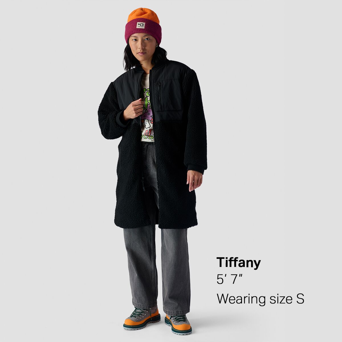 Backcountry Mixed Fabric Fleece Long Coat - Women´s
