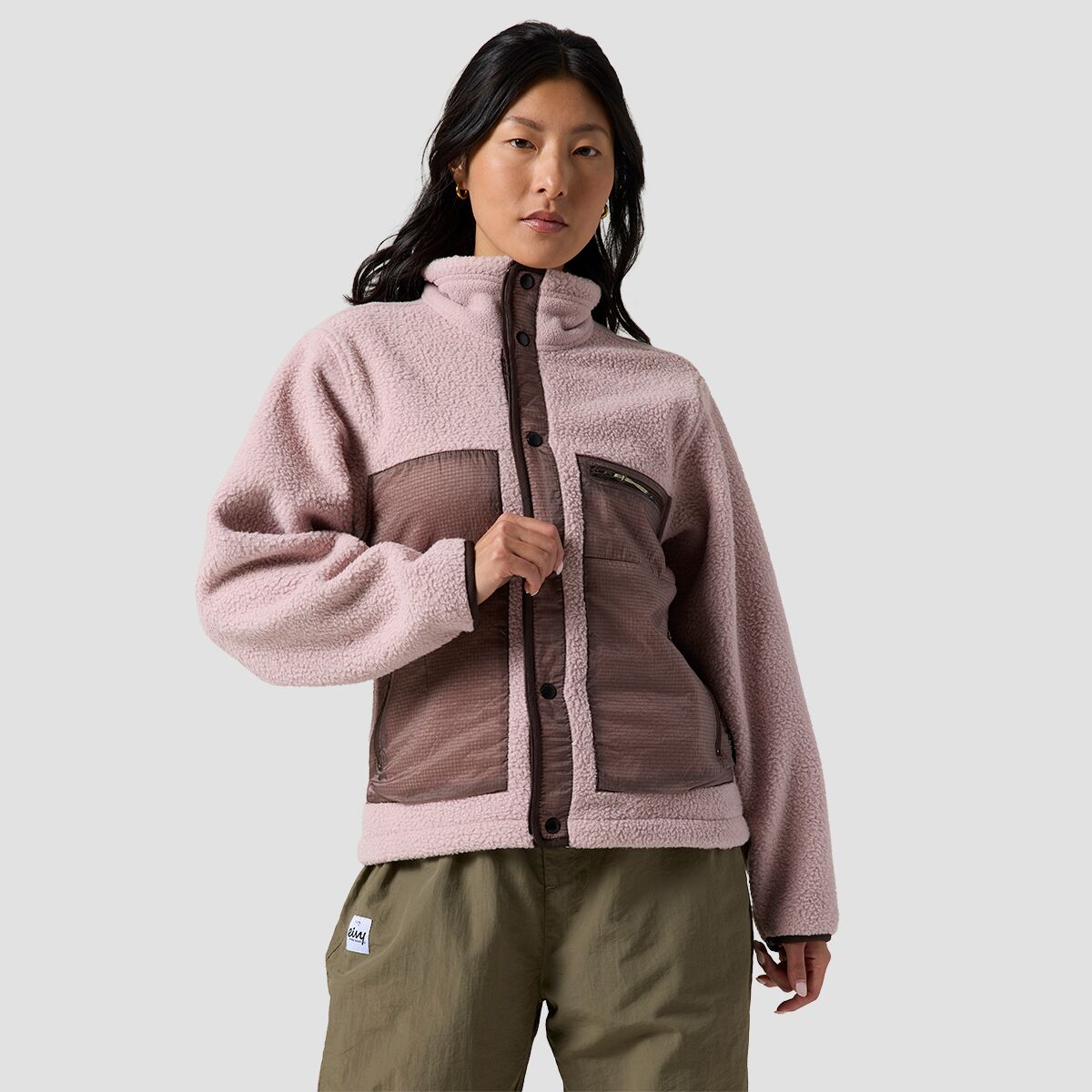 Женская куртка Backcountry BGA Wander Pile-Fleece, цвет: Коричневый