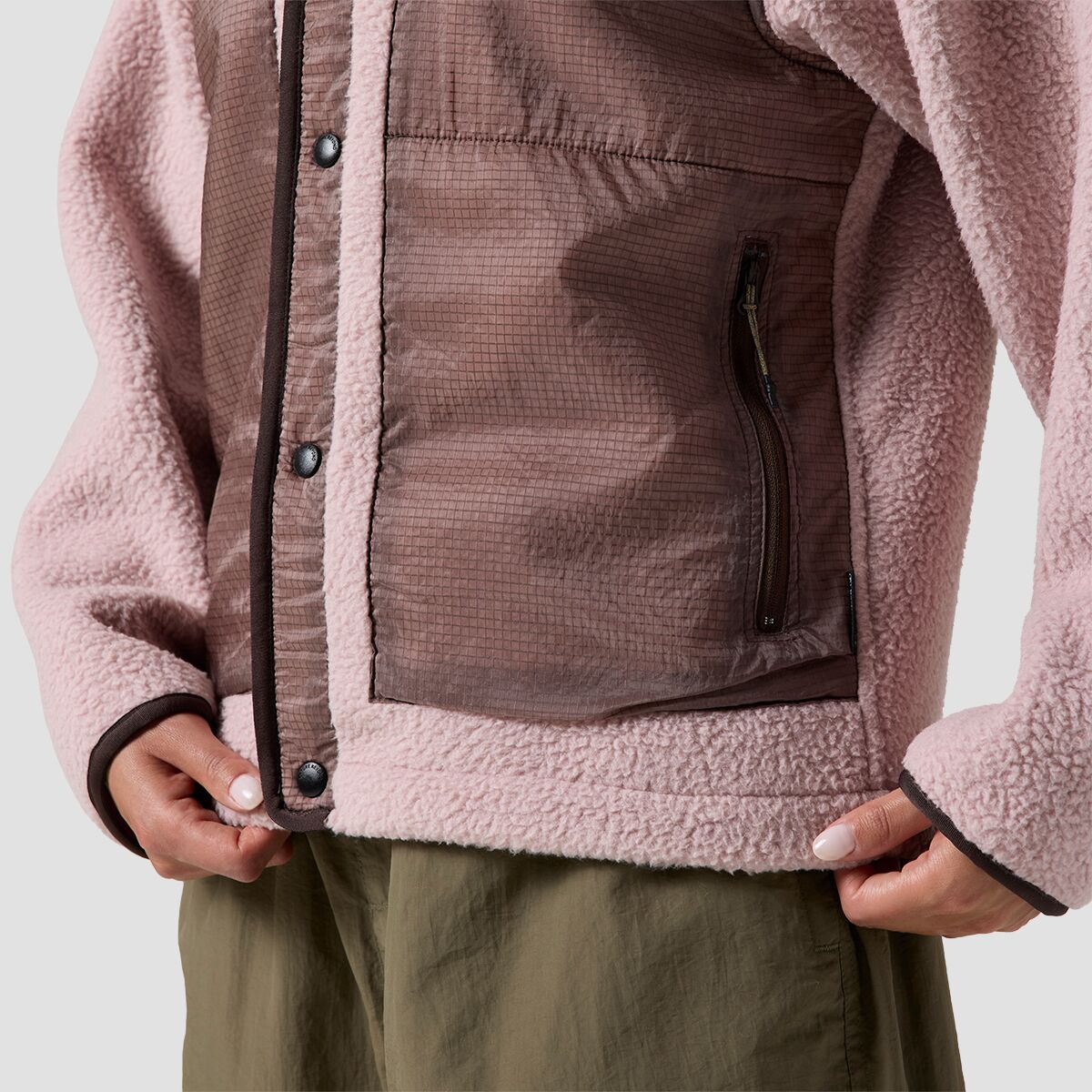 Женская куртка Backcountry BGA Wander Pile-Fleece, цвет: Коричневый — фото 4