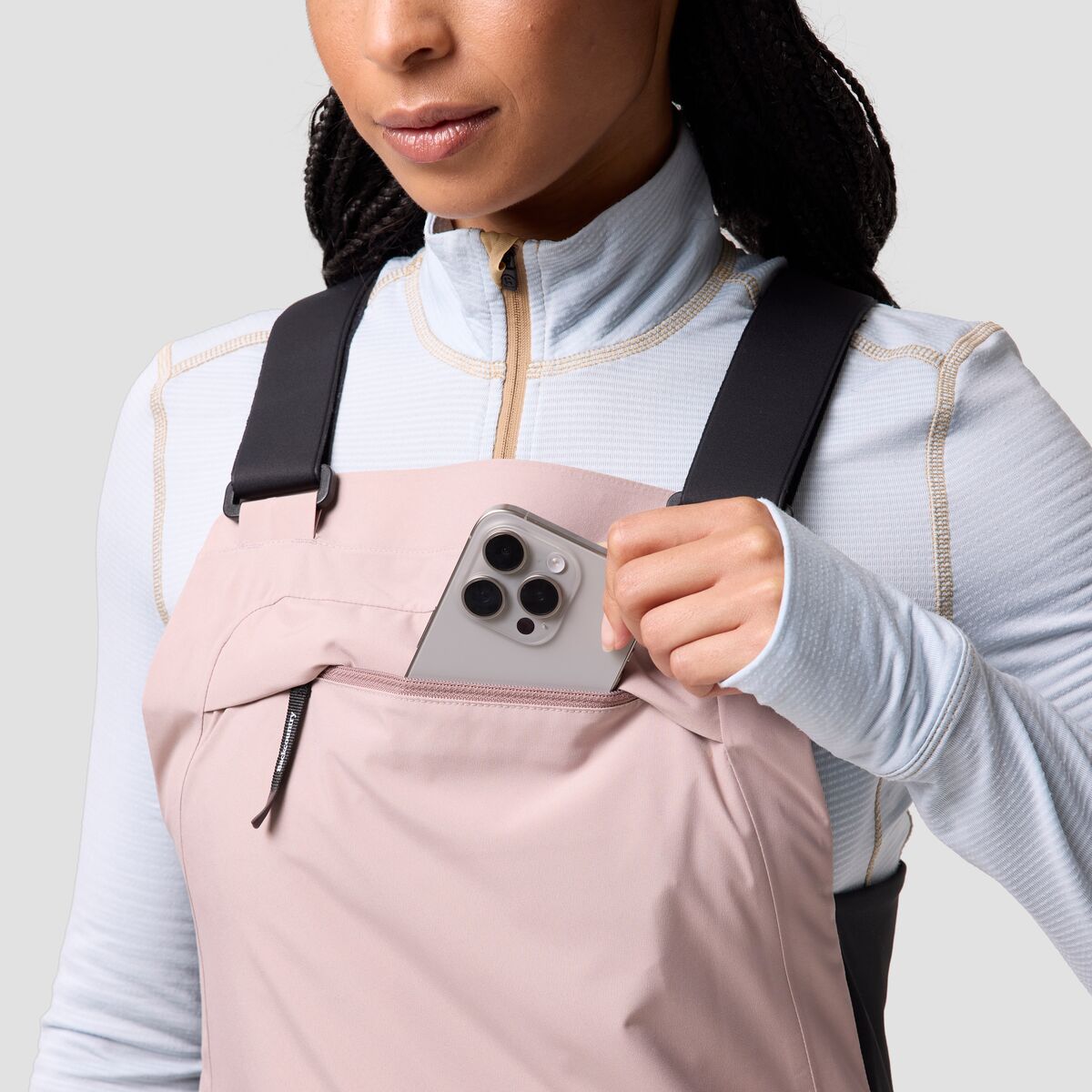 Женские брюки Backcountry BGA CrestCruiser Insulated Bib, цвет: Коричневый — фото 7