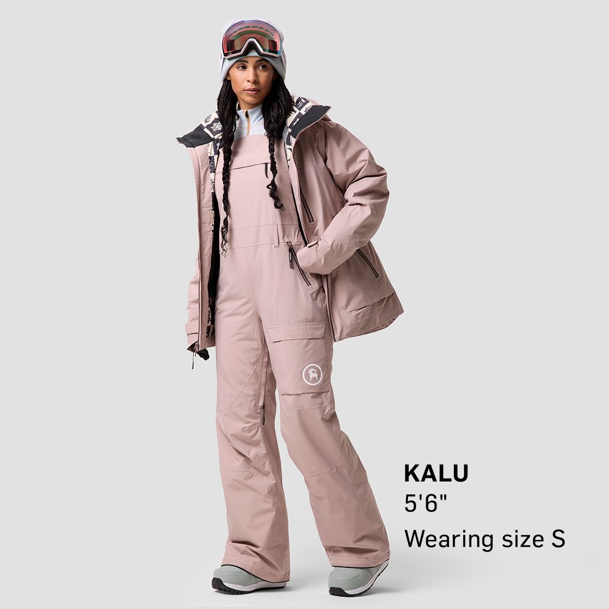 Женские брюки Backcountry BGA CrestCruiser Insulated Bib, цвет: Коричневый — фото 3