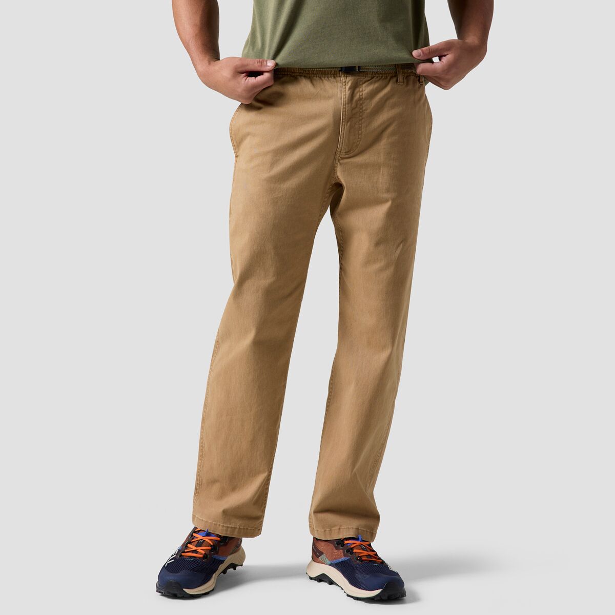 Acht Brown Cotton Straight Fit Men Casual Pants