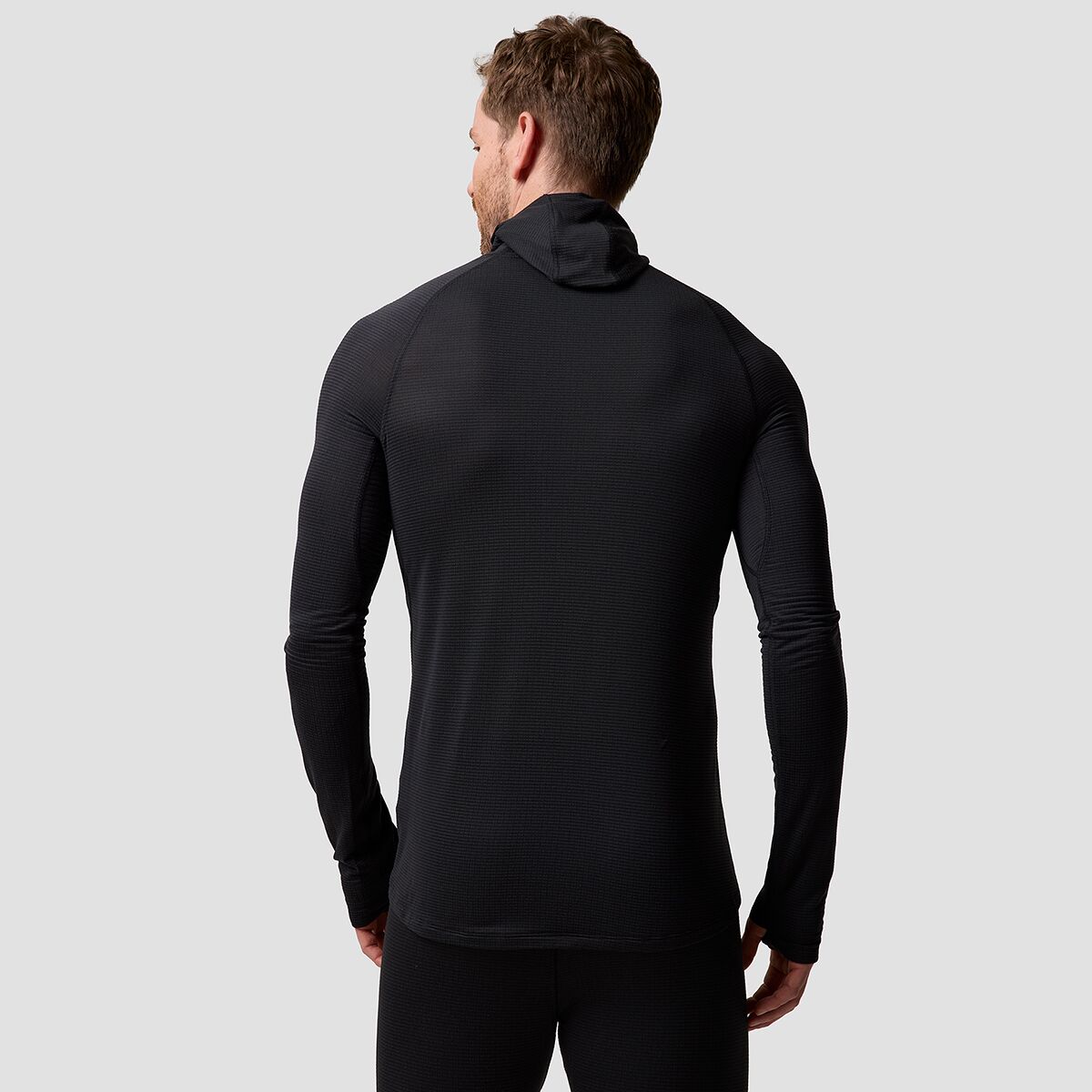 Мужской топ Backcountry BGA Pines Microgrid Ultra-LT Baselayer Balaclava Top, цвет: Чёрный — фото 2