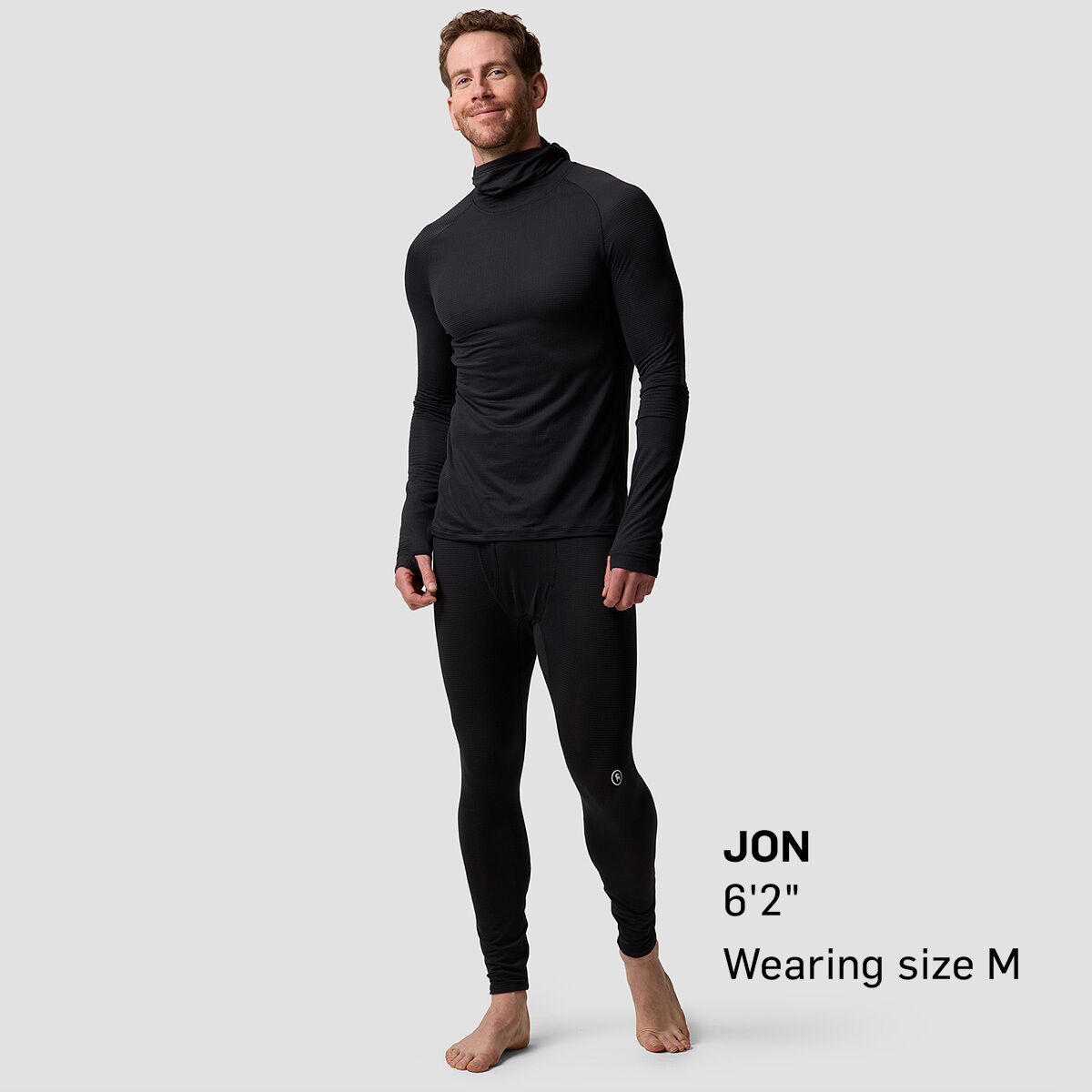 Мужской топ Backcountry BGA Pines Microgrid Ultra-LT Baselayer Balaclava Top, цвет: Чёрный — фото 5