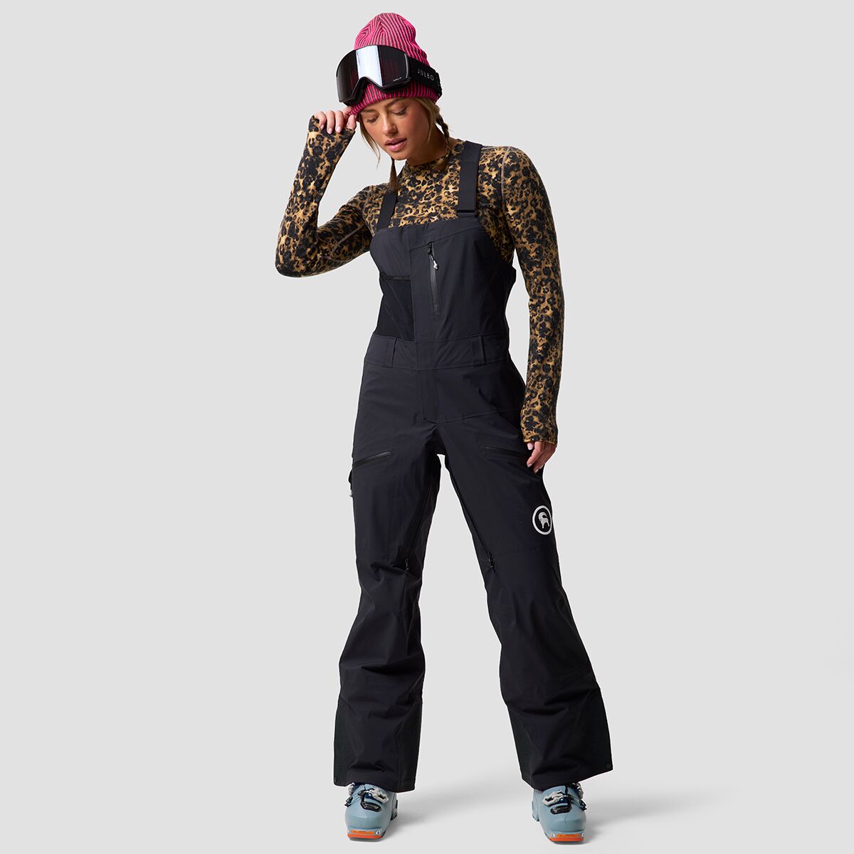 Женские брюки Backcountry BGA Cottonwoods LT Xpore 3L Bibs, цвет: Чёрный