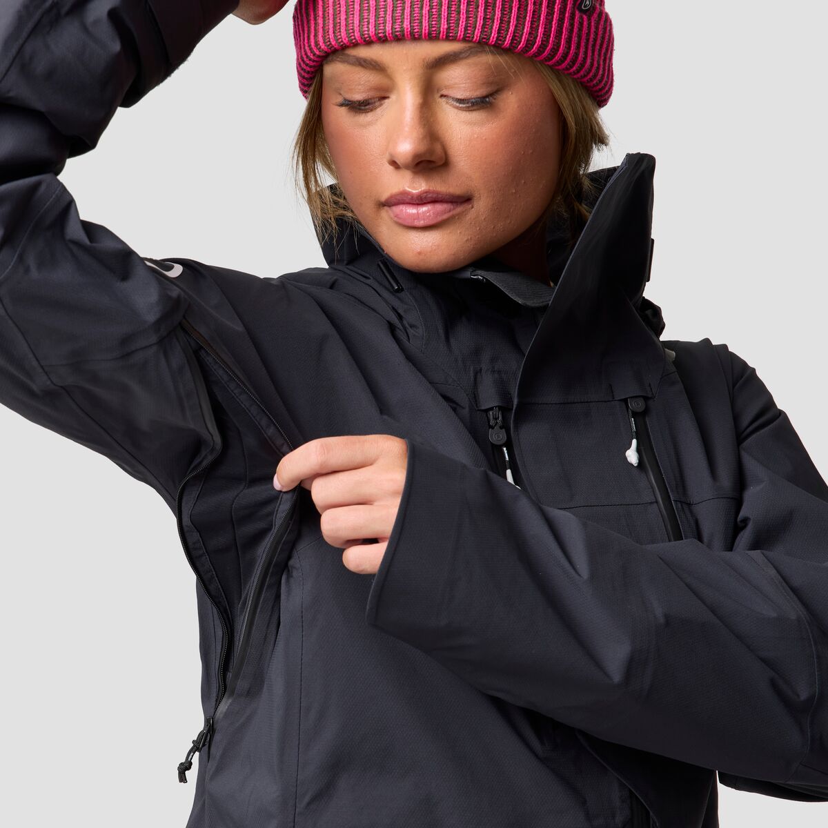 Женская куртка Backcountry BGA Cottonwoods LT Xpore 3L, цвет: Чёрный — фото 5