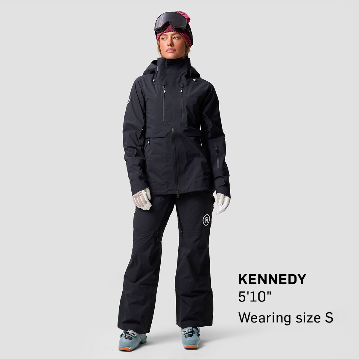 Женская куртка Backcountry BGA Cottonwoods LT Xpore 3L, цвет: Чёрный — фото 9