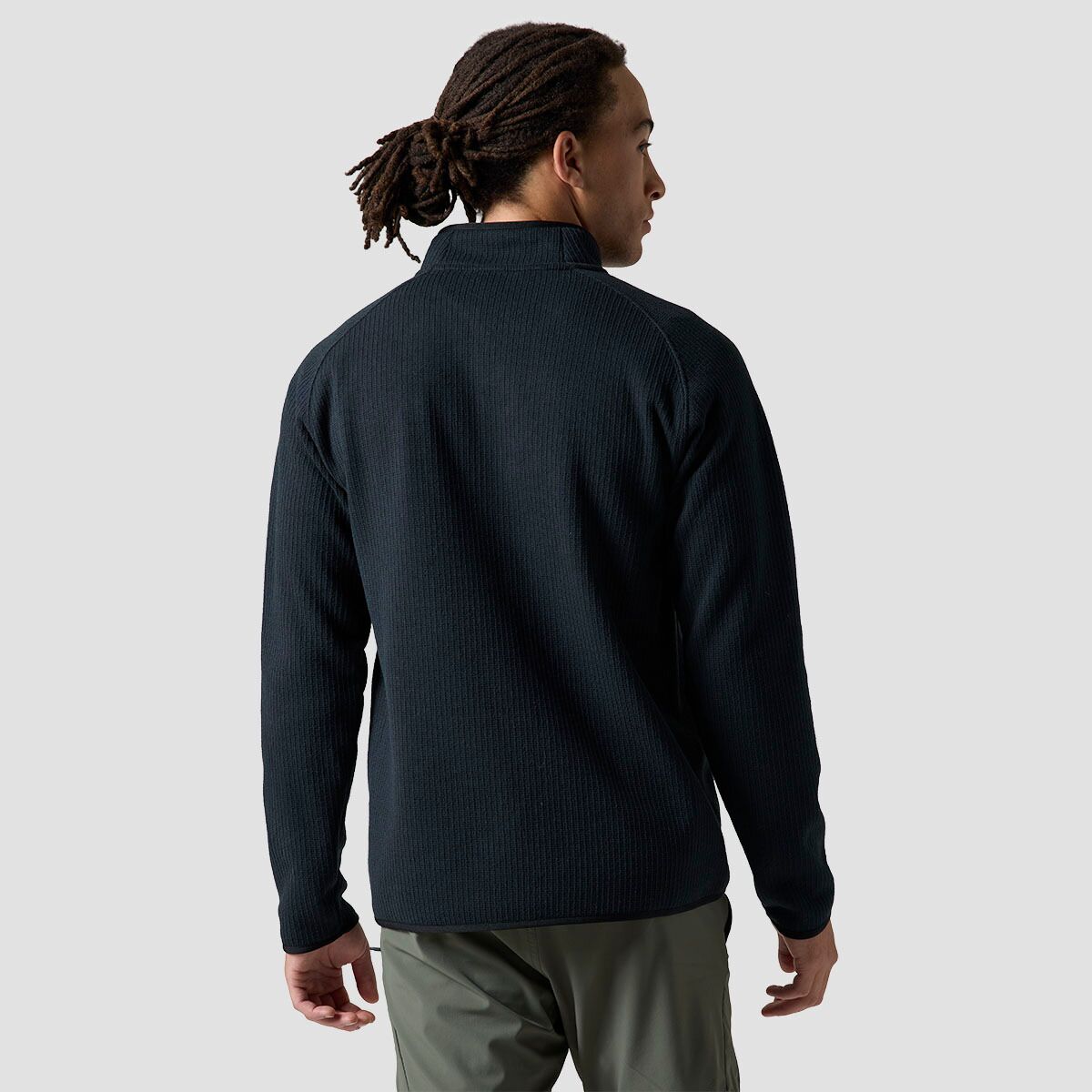 Мужской свитер Backcountry BGA Wander Sweater Fleece 1/2-Zip, цвет: Чёрный — фото 2