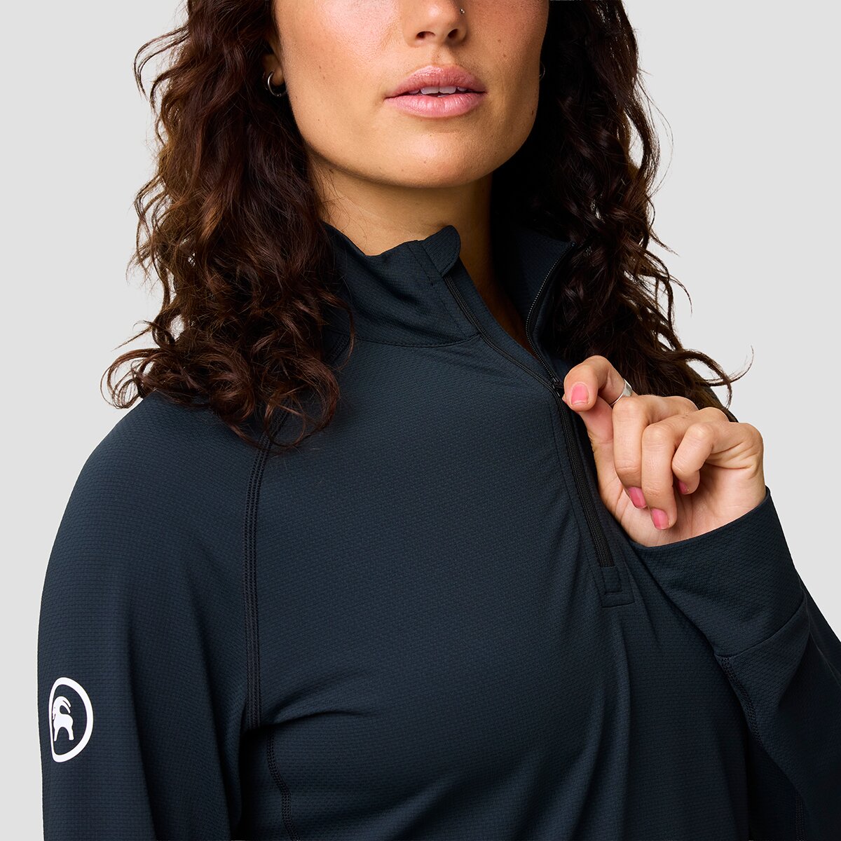Женские толстовки Backcountry BGA Tahoe Sun 1/4 Zip, цвет: Чёрный — фото 9
