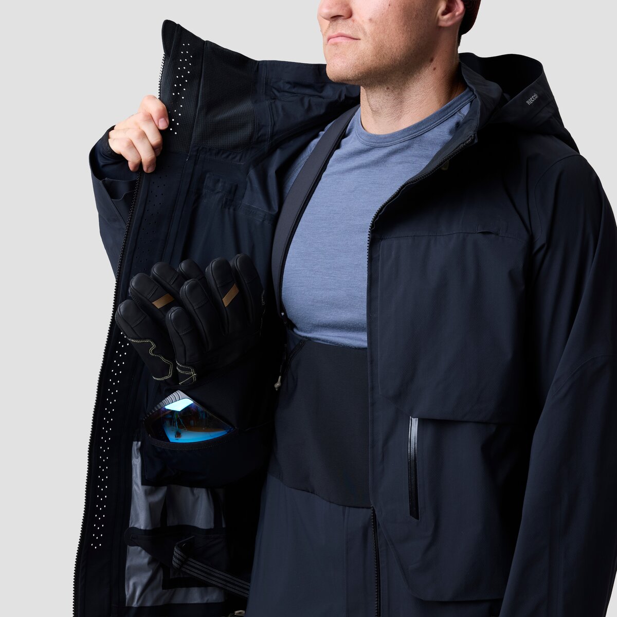 Мужская куртка Backcountry BGA Cottonwoods Xpore LT Jacket G2, цвет: Чёрный — фото 9