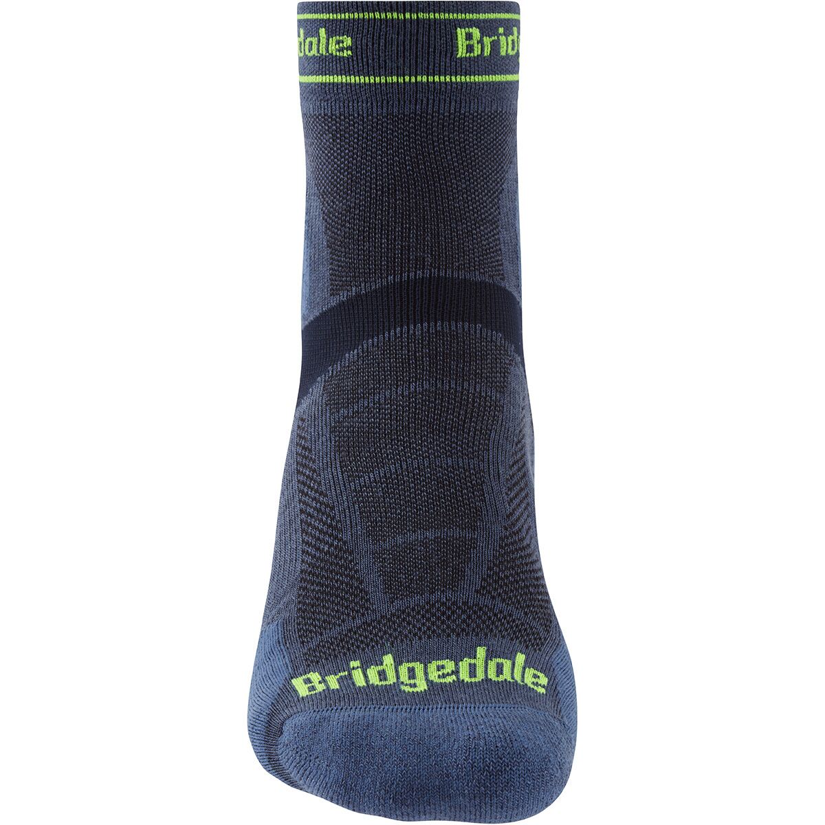 thumbnail interactive-video image 1 of Bridgedale Men's Trail Run Lightweight T2 Merino Sport 3/4 Crew Socks - Blue 1 of 3