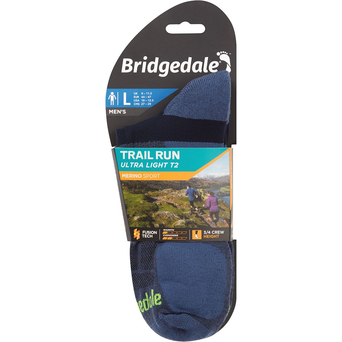 Bridgedale Trail Run Ultralight T2 Merino Performance 3/4...
