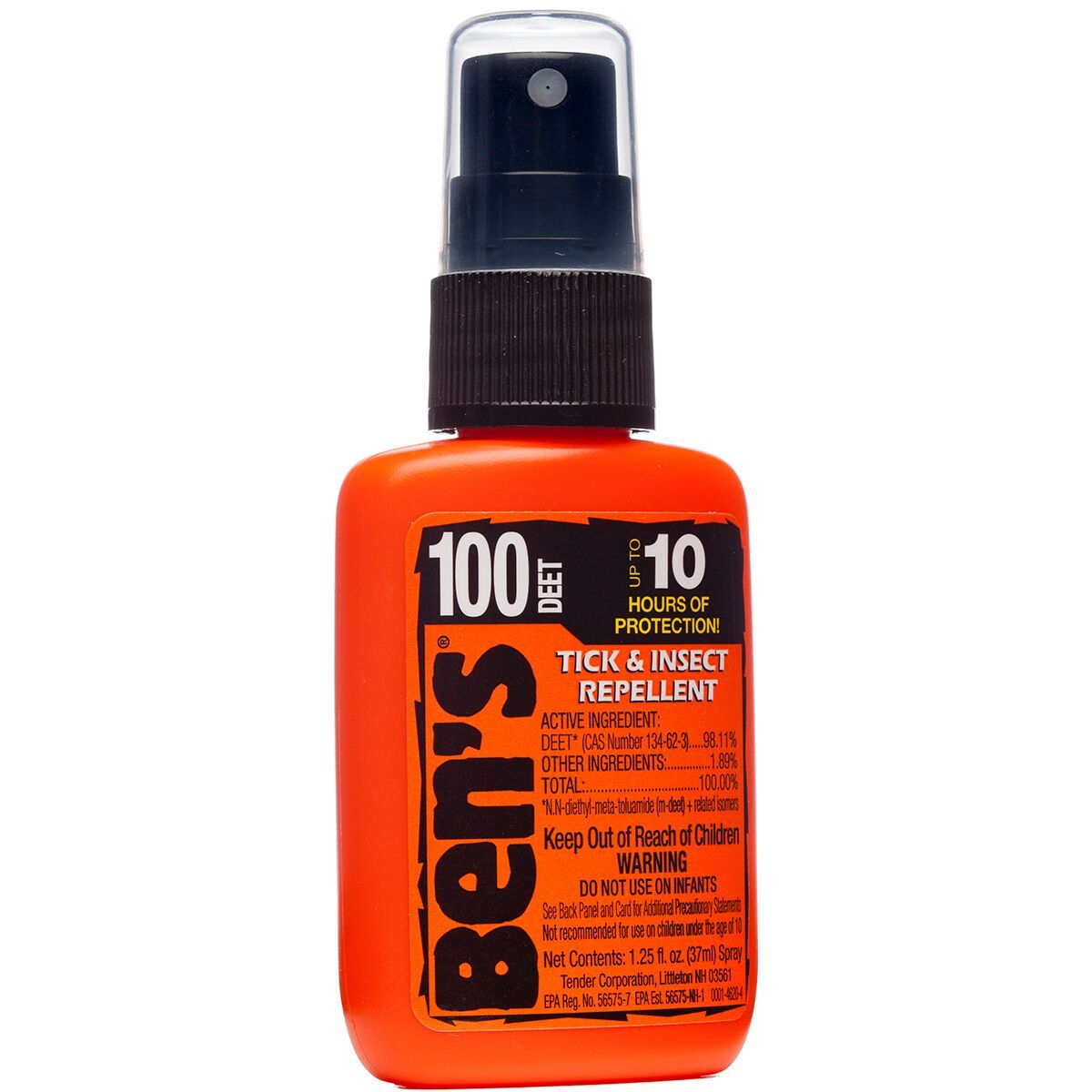 Ben's 100 Max Deet Tick & Insect Repellent 1.25oz Pump Spray - Hike & Camp