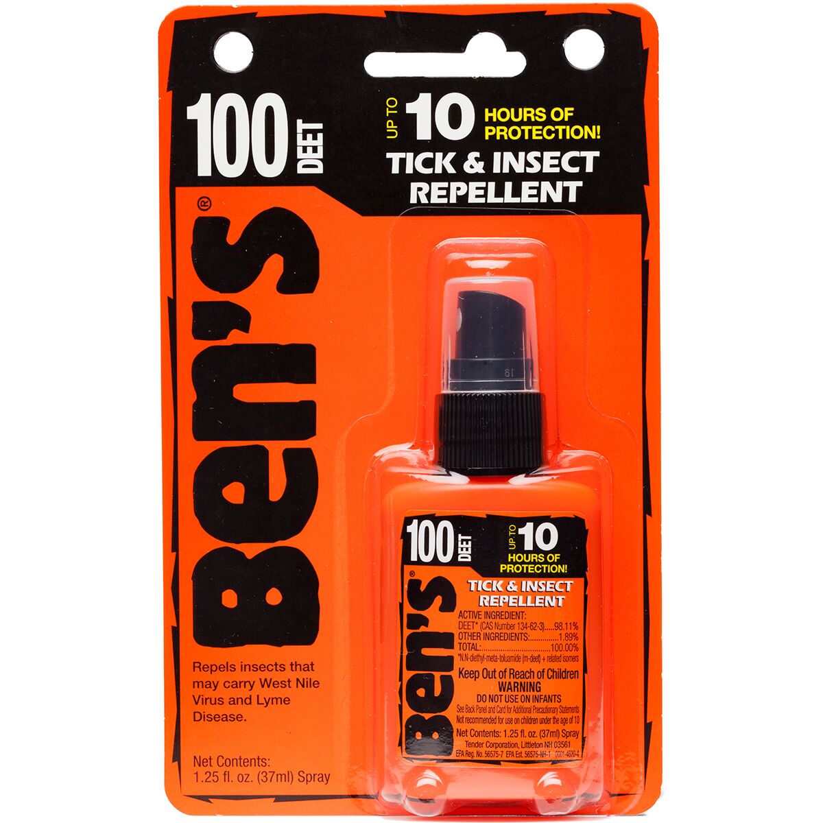Ben´s 100 Max Deet Tick & Insect Repellent 1.25oz Pump...