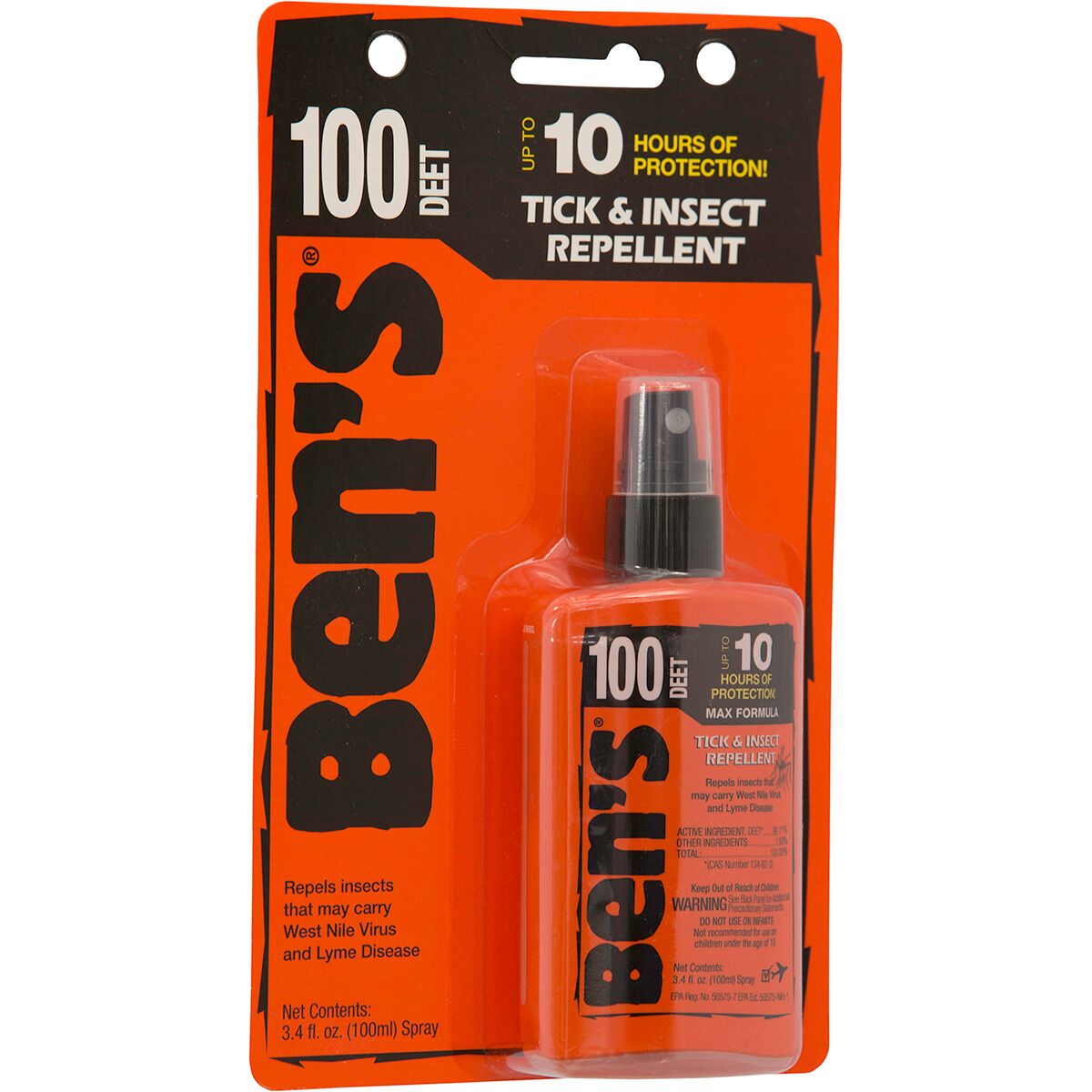 Ben's 100 Max Tick & Insect Repellent 3.4oz Pump Spray Hike & Camp