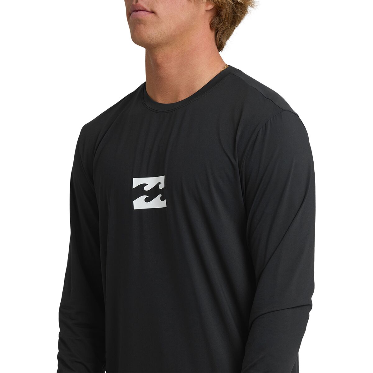 Рашгард All Day Wave для мужчин, длинный рукав — Billabong, цвет: Чёрный — фото 3
