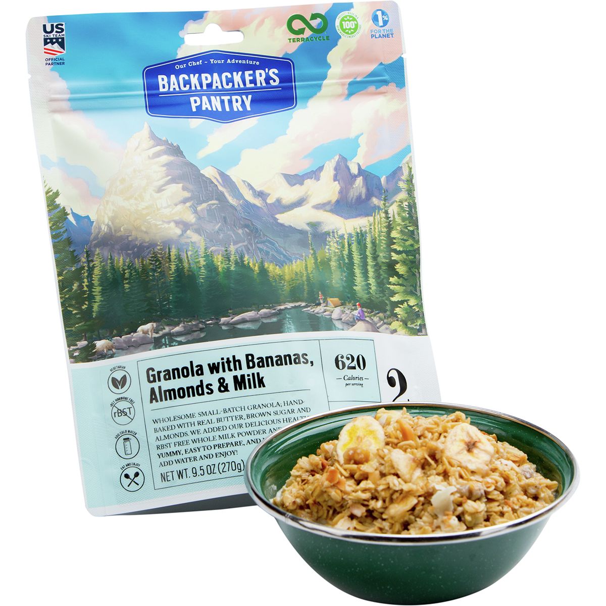 Backpacker's Pantry Granola with Bananas & Milk Hike & Camp