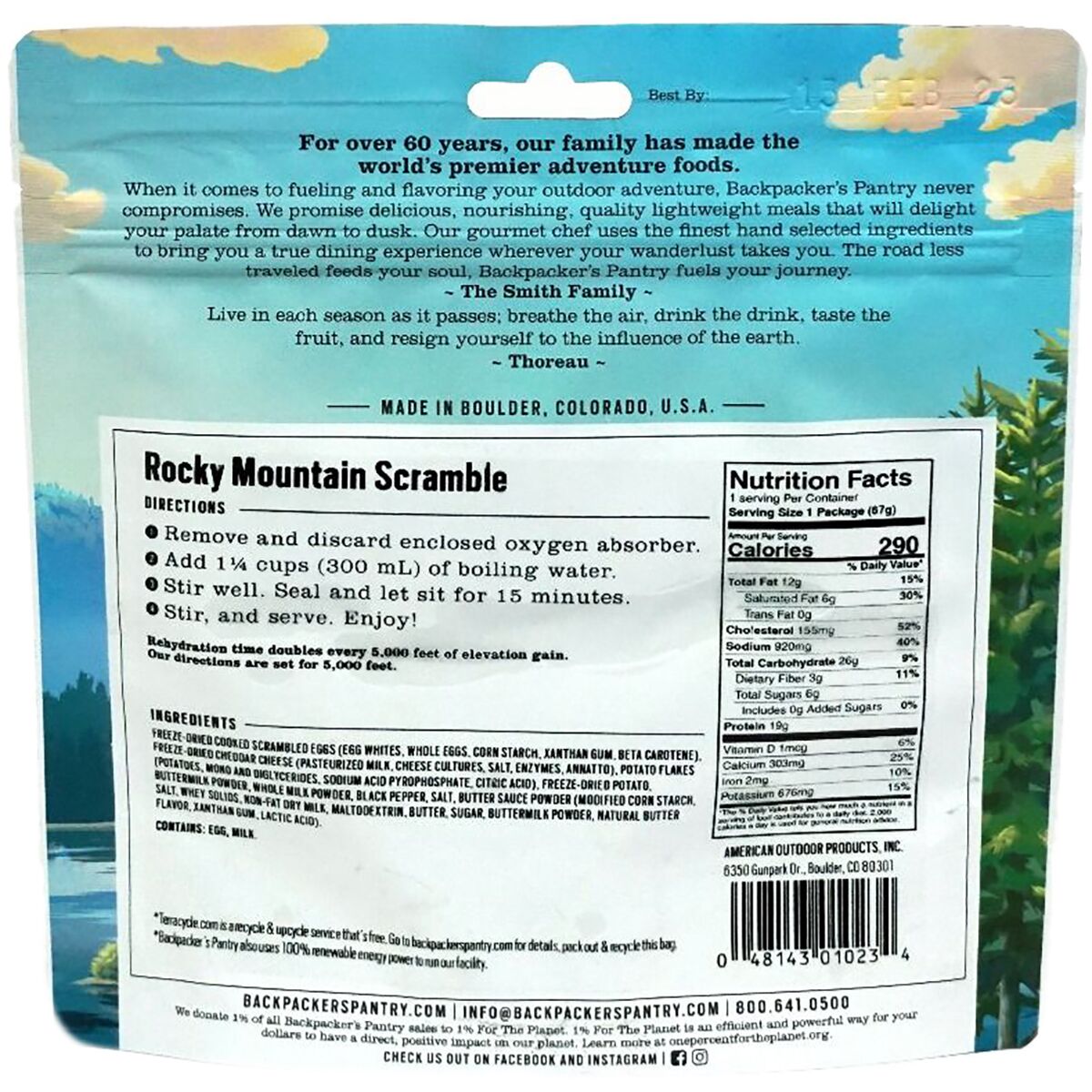 Backpacker´s Pantry Rocky Mountain Scrambler